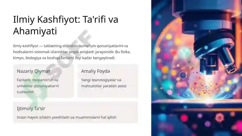 Ilmiy Kashfiyotlar, Ixtirolar va Litsenziyalash 2