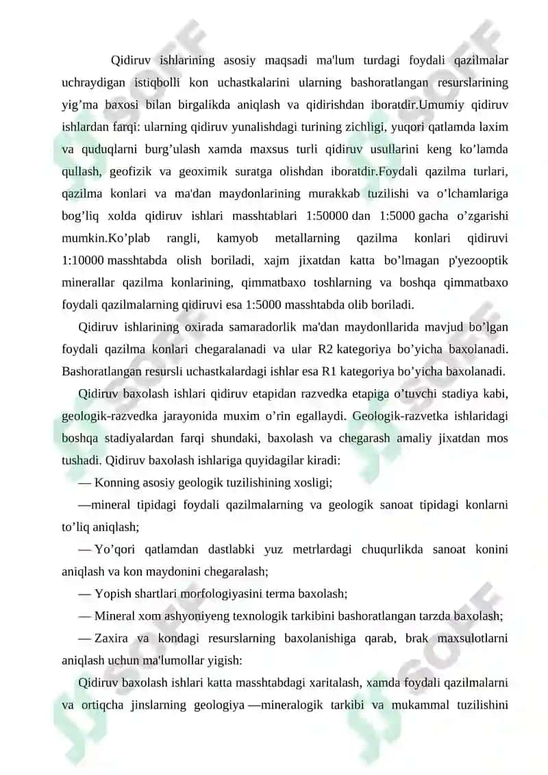 Foydali qazilma konlari zaxiralarining kategoriyalari va ularning mohiyati 2