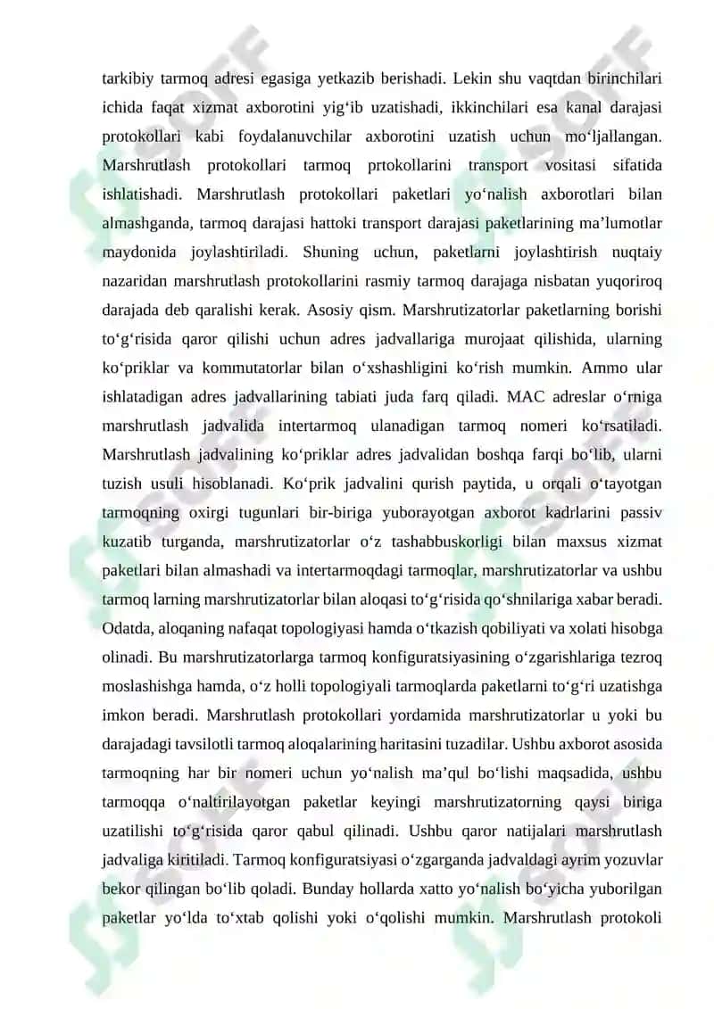 Marshrutizatorlar (routerlar), kopriklar, svitchlar, kommutatorlar, HAP’lar, repeaterlar. 2
