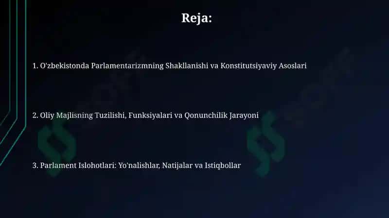 Oʻzbekistonda Parlamentarizmning Shakllanishi va Konstitutsiyaviy Asoslari 2