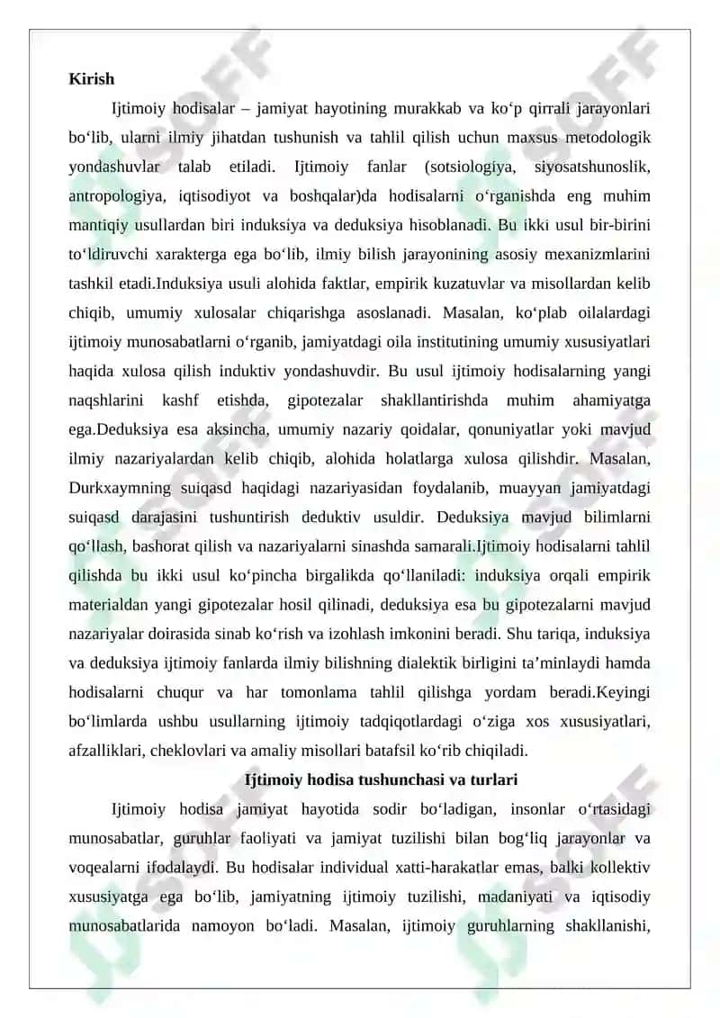 Ijtimoiy hodisalarni tahlil qilishda induksiya va deduksiya usullari 2