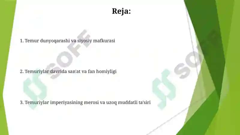 Amir Temur va temuriylar davlati falsafasi 2