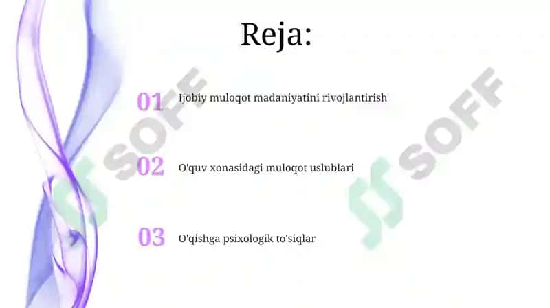 O'quv faoliyatida muloqot madaniyati va psixologiyasi 2