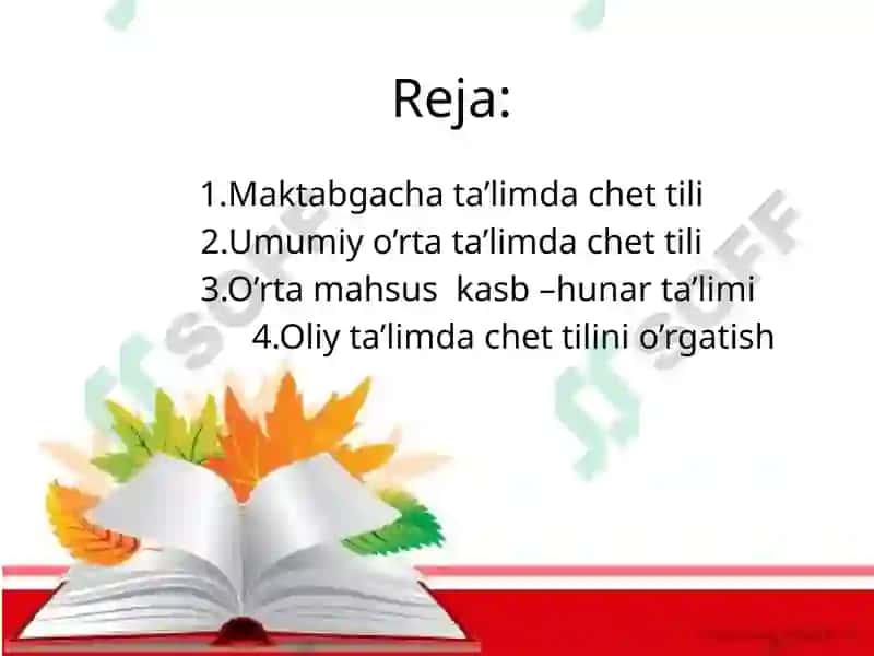 CHET TILINI O’RGANISH JARAYONLARI 2