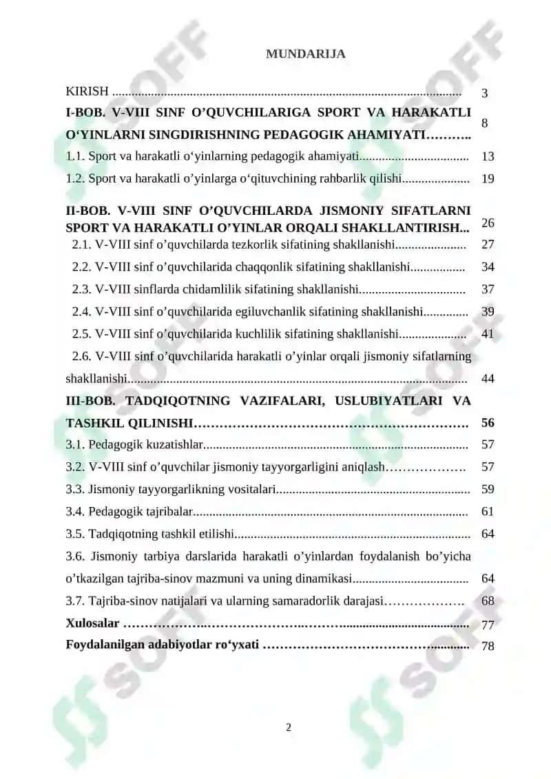 "5-8 sinf o’quvchilari jismoniy sifatlarini tarbiyalashda sport va harakatli o’yinlarning ahamiyati" 2