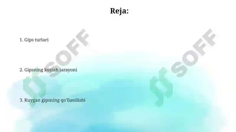 Qurilish gipsi (Alabastr gips) 2
