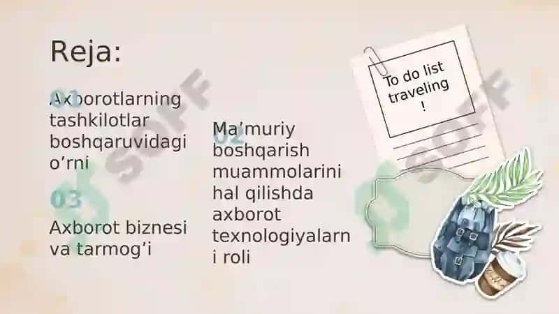 Turizm va mehmonxona tashkilotlarida Axborot va Kommmunikatsiya 2