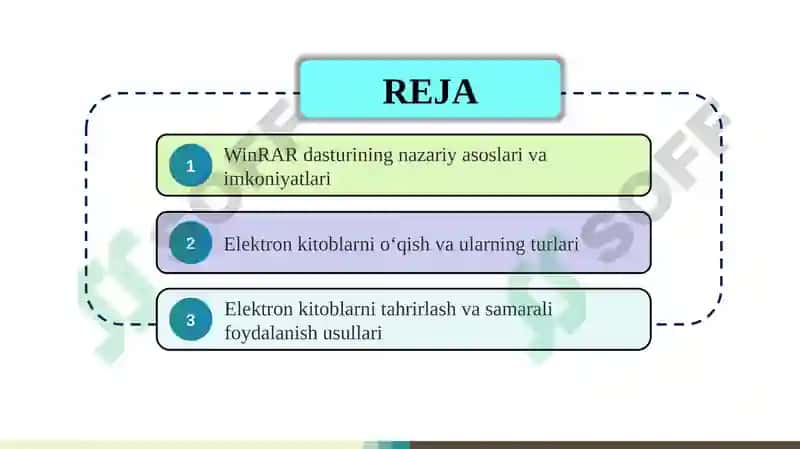 WinRAR dasturi va elektron kitoblarni o‘qish va tahrirlash 2