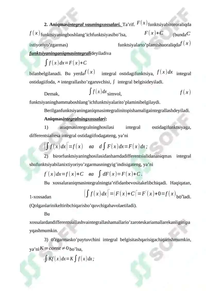 Aniqmas Integral 2