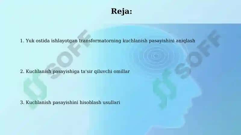 Yuklama bilan ishlayotgan transformatorning kuchlanish pasayishini aniqlash 2