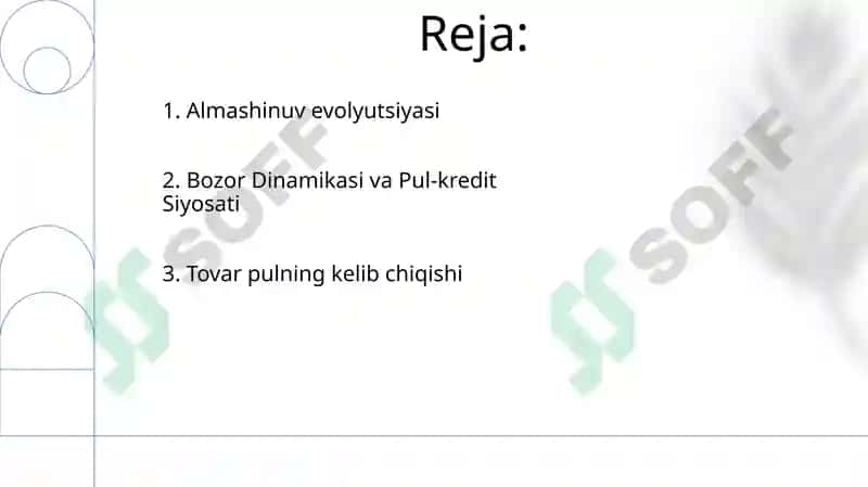 Tovar-pul munosabatlari rivojlanishi bozor iqtisodiyoti shakllanishi 2