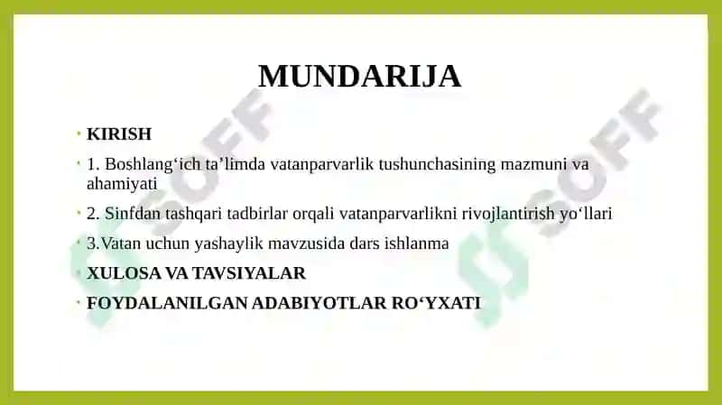 Boshlang‘ich sinflar davatanparvarlik ruhini shakllantirish 2