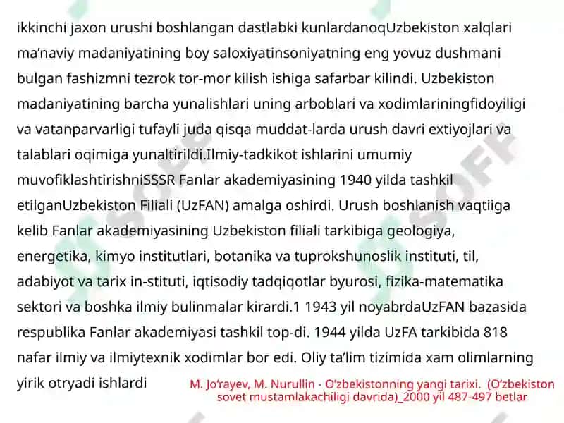 O‘zbekistonning yangi tarixi 2
