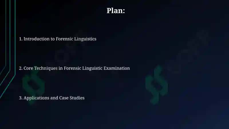 Linguistics forensic examination 2