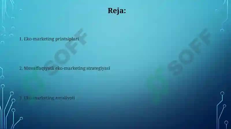 Eko-marketingning tamoyillari va amaliyoti 2