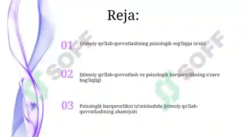 Psixologik barqarorlik va ijtimoiy qo'llab-quvvatlash 2