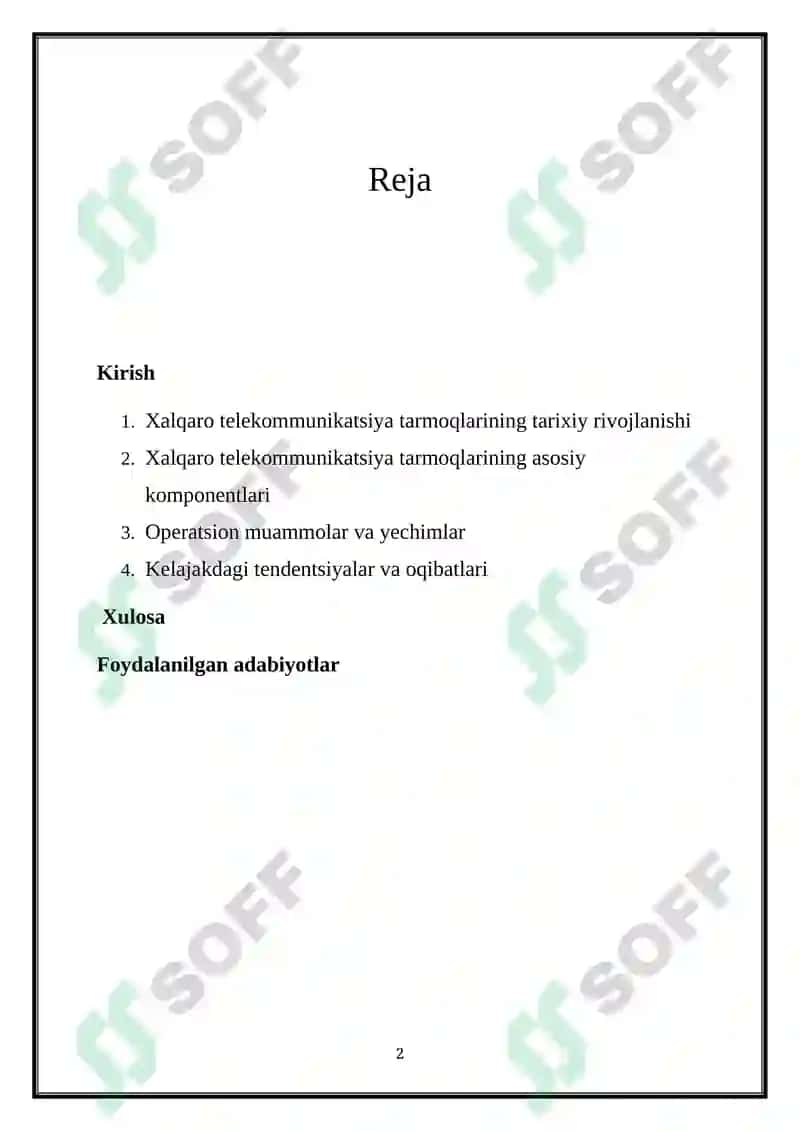 XALQARO TARMOQLAR-TELEFON QIT’ALARI, JAHON TELEKOMMUNIKATSIYA TARMOG‘I, XALQARO KOMMUTATSIYA MARKAZI XKM, XALQARO KONTINENTAL TARMOQLAR 2
