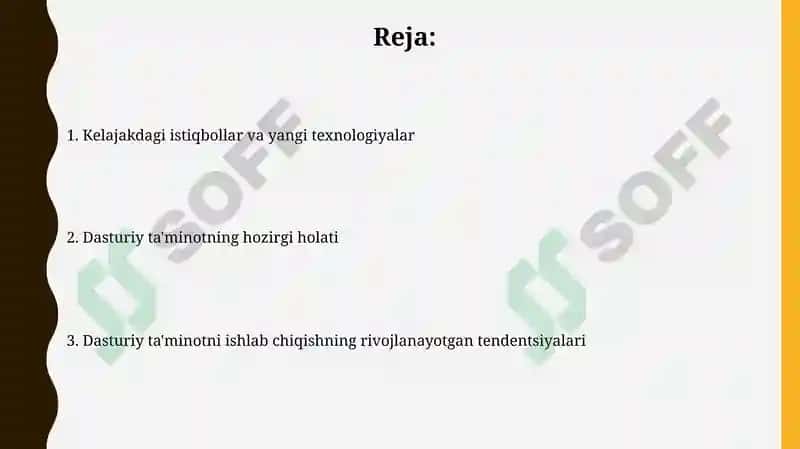 Dasturiy ta'minot va uning rivojlanib borish tendensiyalari 2
