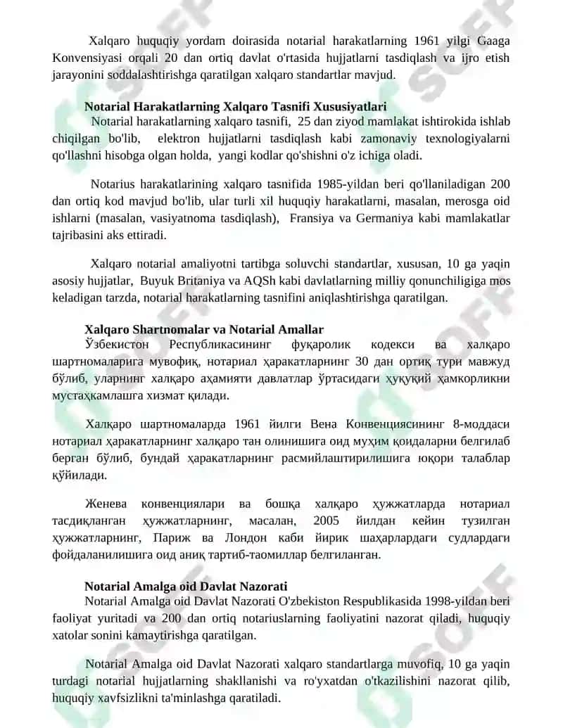 Notarial harakatlar 2