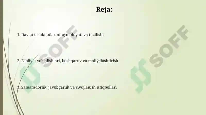 Davlat Tashkilotlarining Mohiyati va Tuzilishi 2