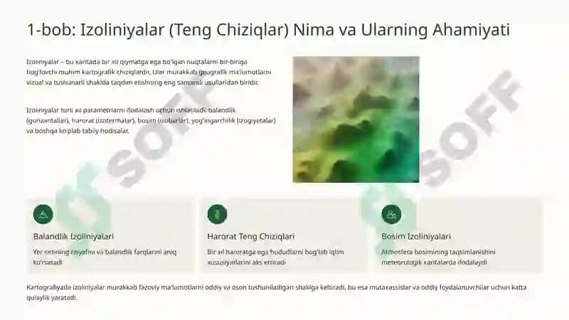 Izoliniyalar, Harakatdagi Chiziqlar va Chiziqli Belgilar Usullari 2
