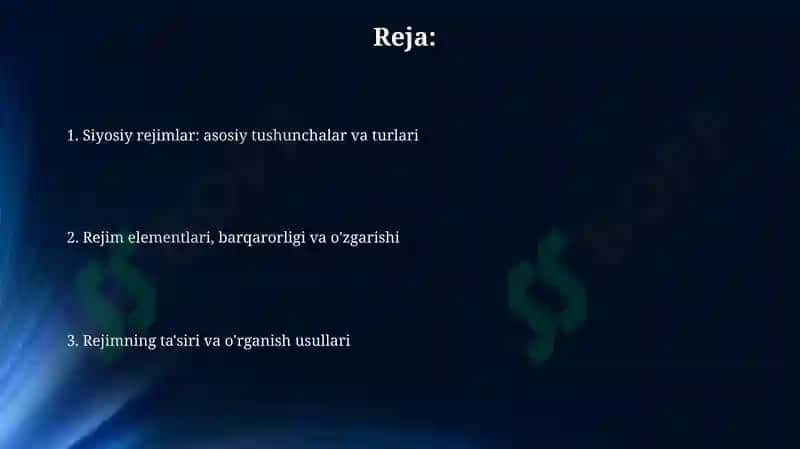 Siyosiy rejim haqida umumiy tushuncha 2