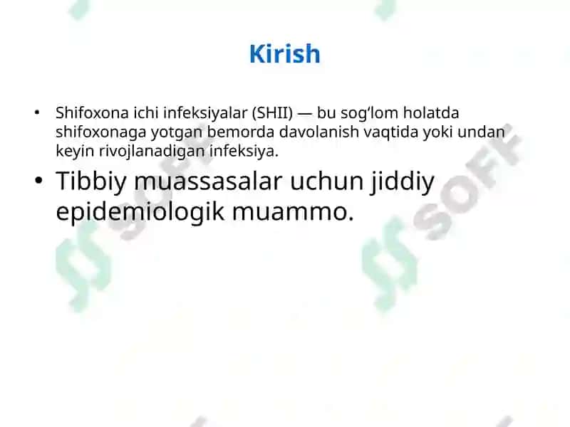 Shifoxona ichi infeksiyasi 2