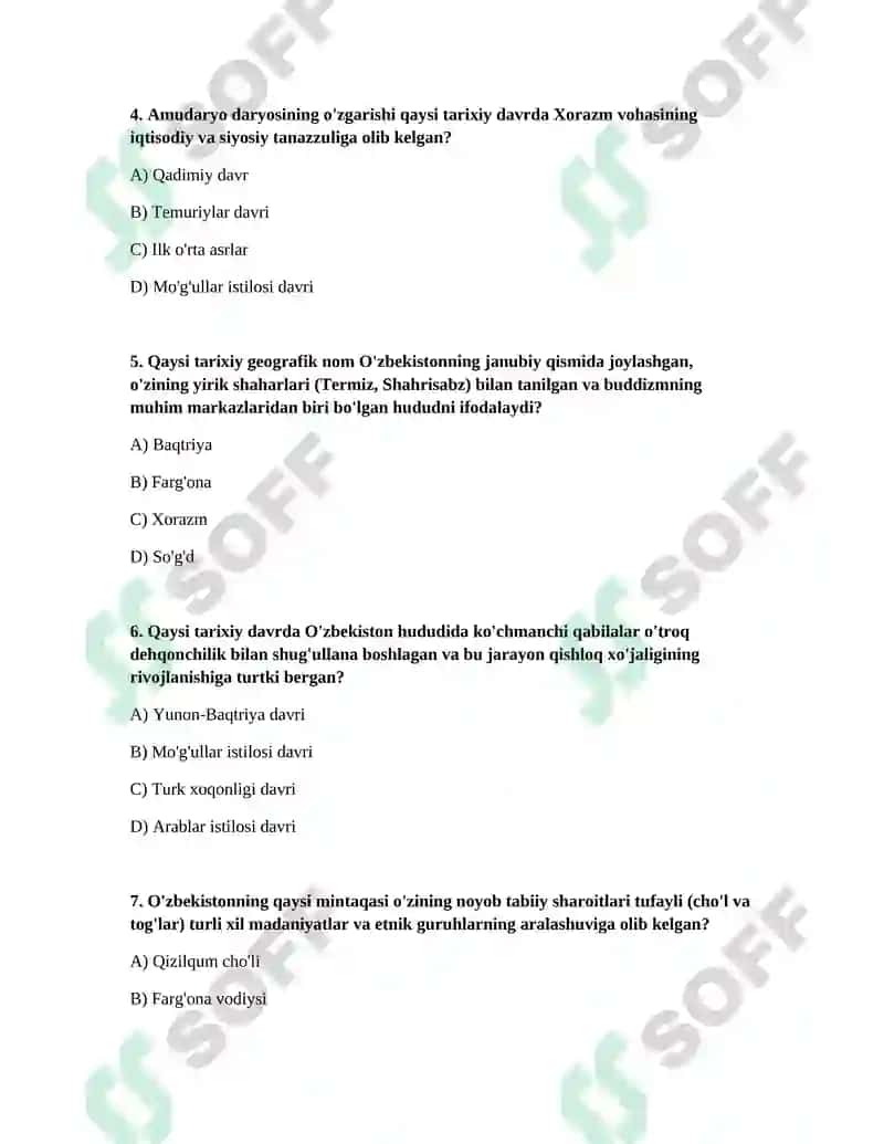 Oʻzbekiston respublikasi tarixiy geografiyasi 2