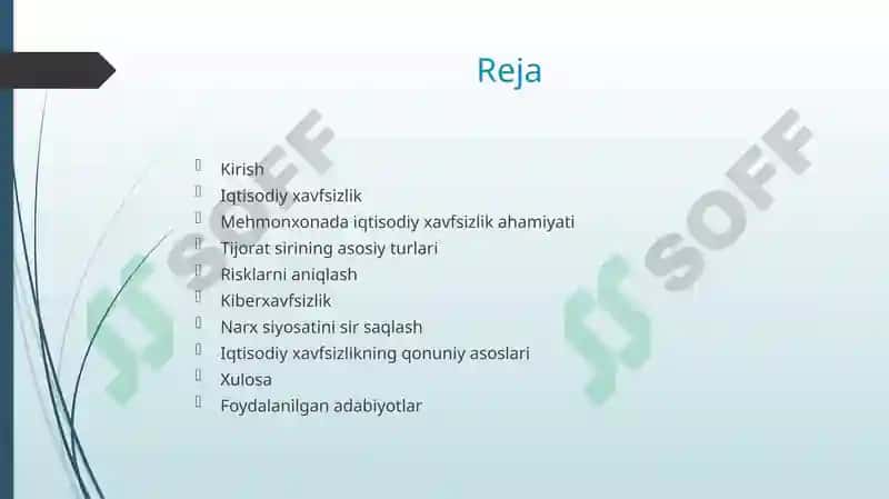 Mehmonxona iqtisodiy xavfsizligi va tijorat siri 2