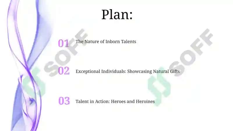 Talents: In- Born Talents. Famous People. Heroes and Heroines 2
