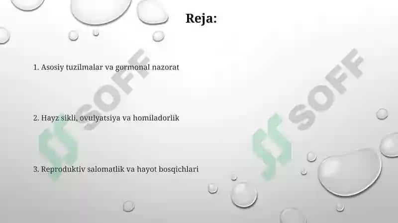 Ayollar reproduktiv tizmini fiziologiyasi 2