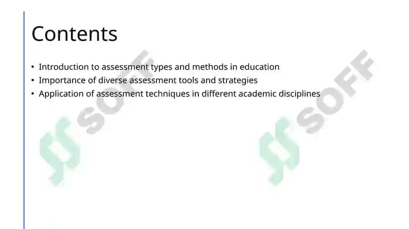 Types and methods of assessment 2