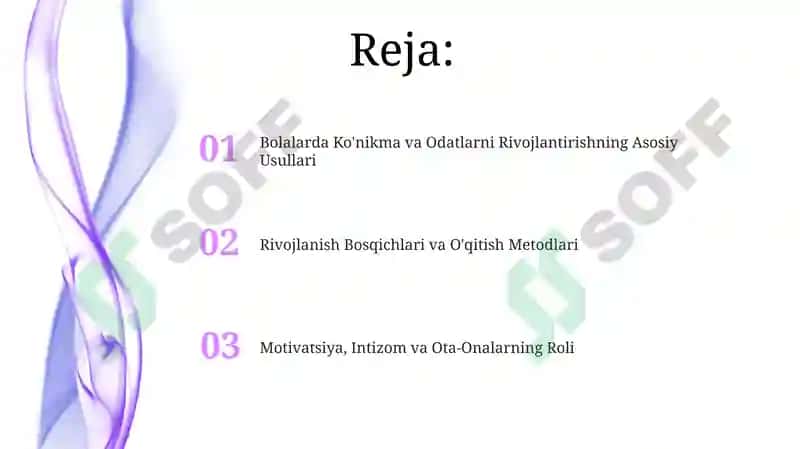 Bolalarda Ko'nikma va Odatlarni Rivojlantirishning Asosiy Usullari 2