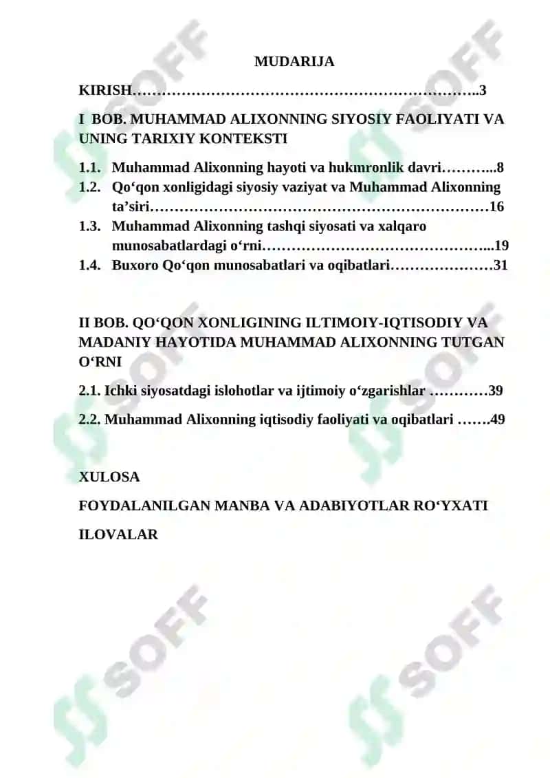 MUHAMMAD ALIXON VA UNING TARIXIY-SIYOSIY FAOLIYATI 2