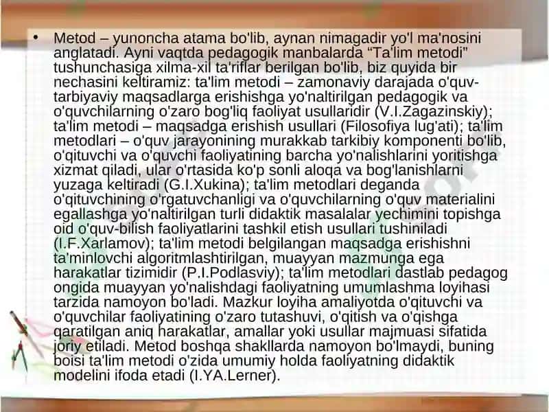 Ta’limning zamonaviy mеtоdlari va vоsitalari 2