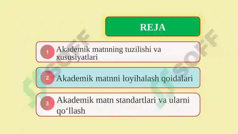 Akademik matinni loyihalash qoidalari va standartlari 2