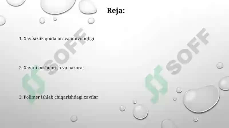 Polimer materiallar ishlab chiqarish 2