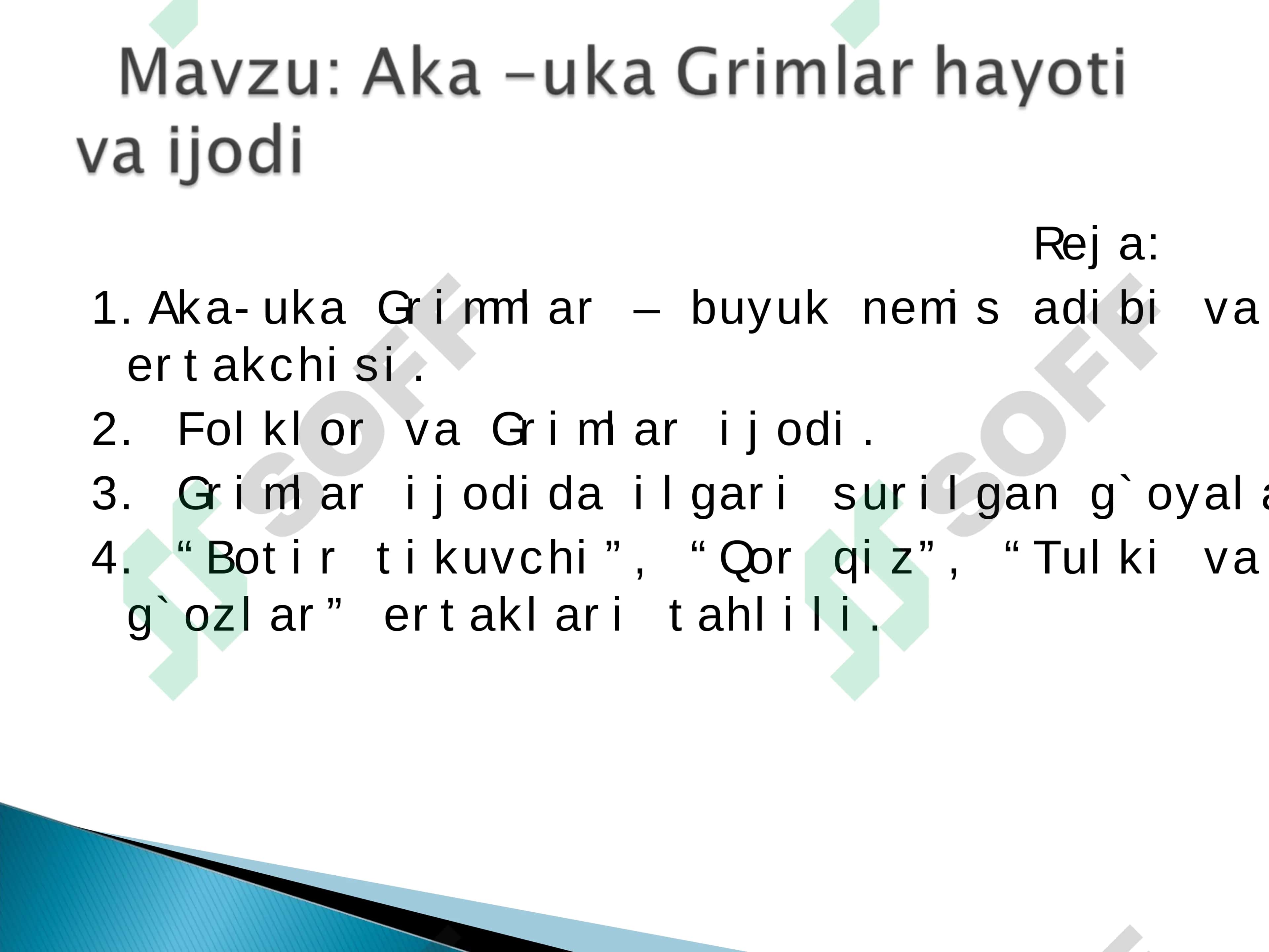 Aka -uka Grimlar hayoti va ijodi 2