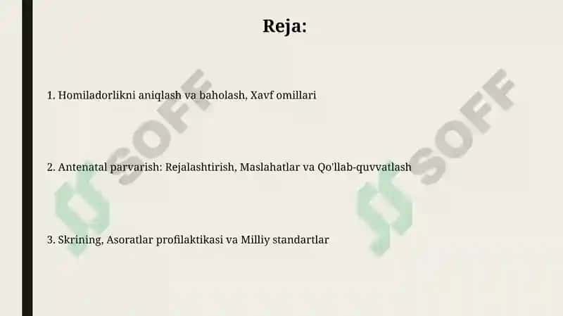 Antenatal parvarish milliy standarti 2
