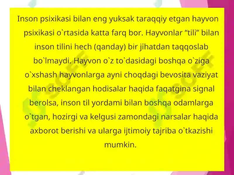 Inson Psixikasining Ontogenezda Rivojlanishi 2