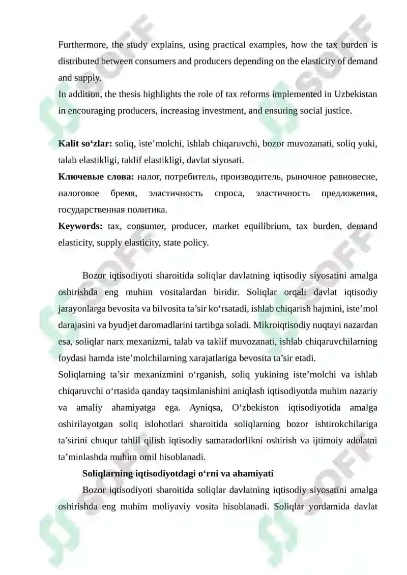 SOLIQLARNING ISTE’MOLCHI VA ISHLAB CHIQARUVCHIGA TA’SIRI 2