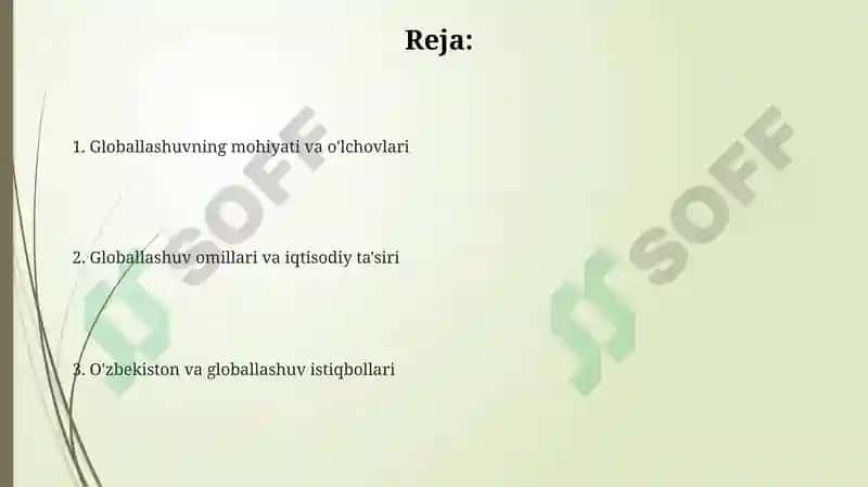 Globallashuv: Ta'rif, o'lchovlar va omillar 2