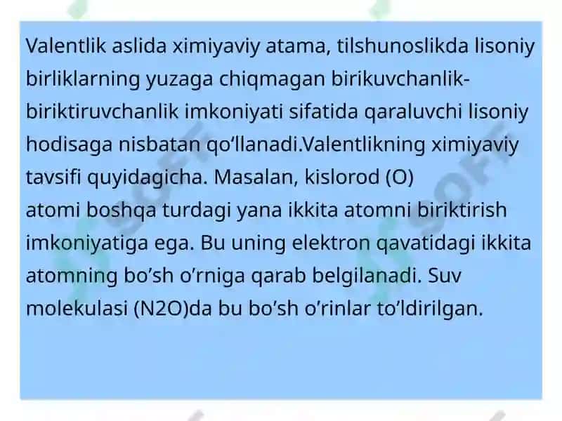 Valentlik va sintaktik aloqa 2