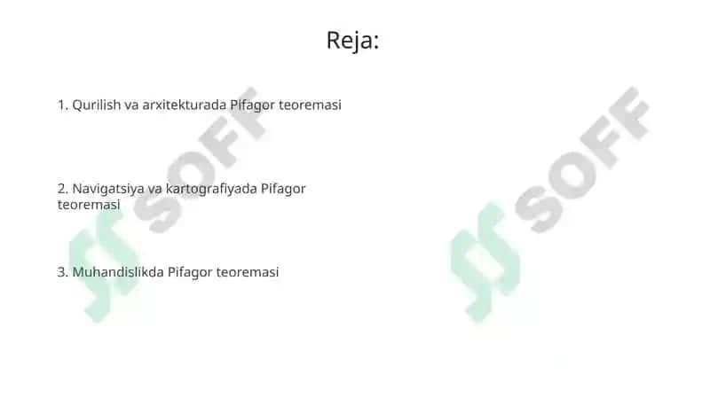 Pifagor teoremasining real hayotdagi tadbiqlari 2