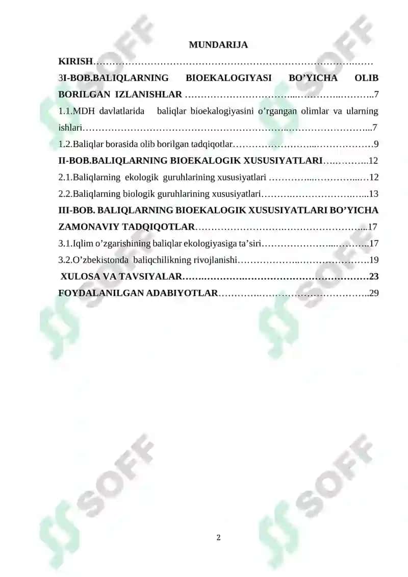 BALIQLARNING BIOEKOLOGIK XUSUSIYATLARI 2