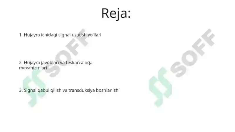 Signallarni membranalar orqali o'tkazilishi 2