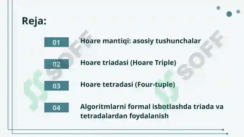 Haore triadalari va tetradalaridan foydalanish 2