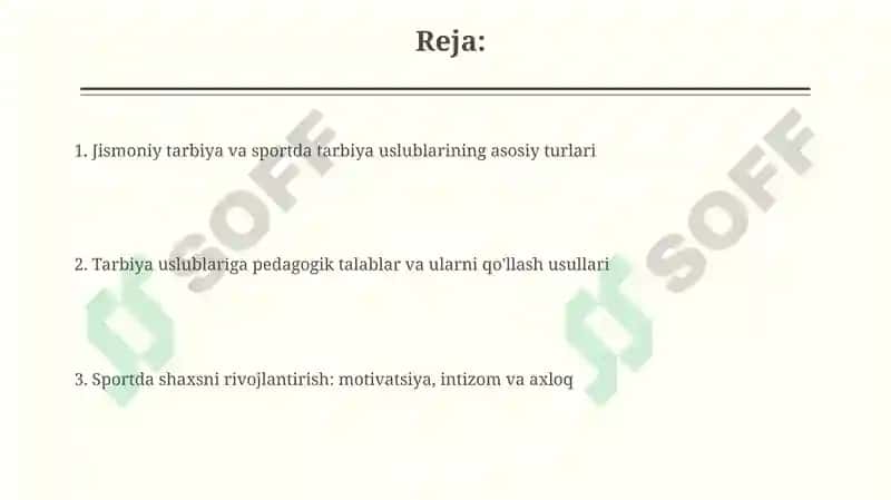 Jismoniy tarbiya va sport sohasida qo'llaniladigan tarbiya metodlari 2