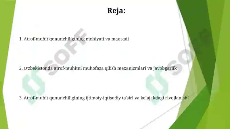 Atrof-muhit qonunchilik va uning ahamiyati 2