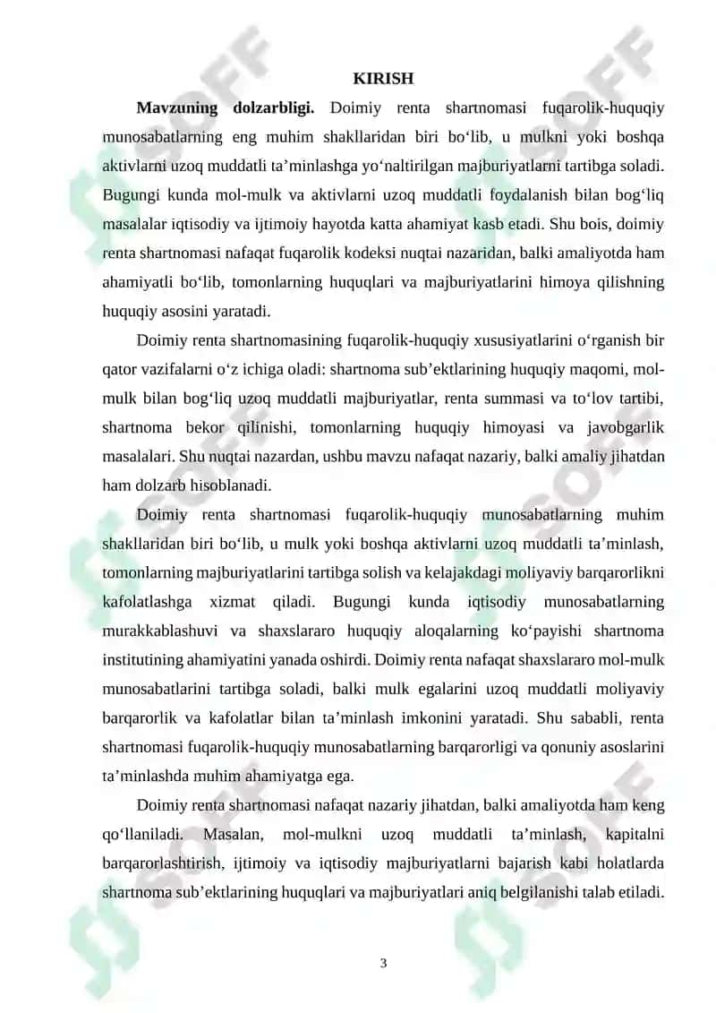 DOIMIY RENTA SHARTNOMASINING FUQAROLIK-HUQUQIY XUSUSIYATLARI 2